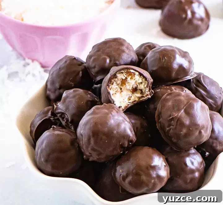 How to Make Homemade Martha Washington Candies: Old-Fashioned Recipe 2 bowl of candy in front of a small dish of flaked coconut