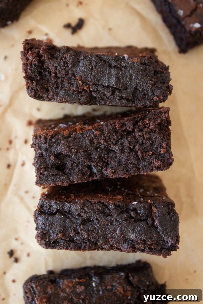 Fudgy Espresso Brownies with Rich Coffee Flavor 8 Brownie slice with ice cream