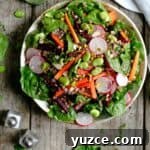 Crisp Spinach and Beetroot Salad with Tangy Citrus Dressing 9 Fresh, super clean spinach and beetroot salad with dressing #veganrecipe #salad #healthyrecipe | via @annabanana.co
