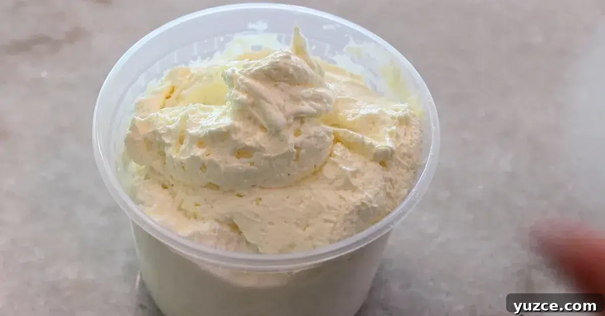 Luscious Lemon Buttercream Frosting Recipe for Cakes and Cupcakes 17 lemon buttercream frosting in a container