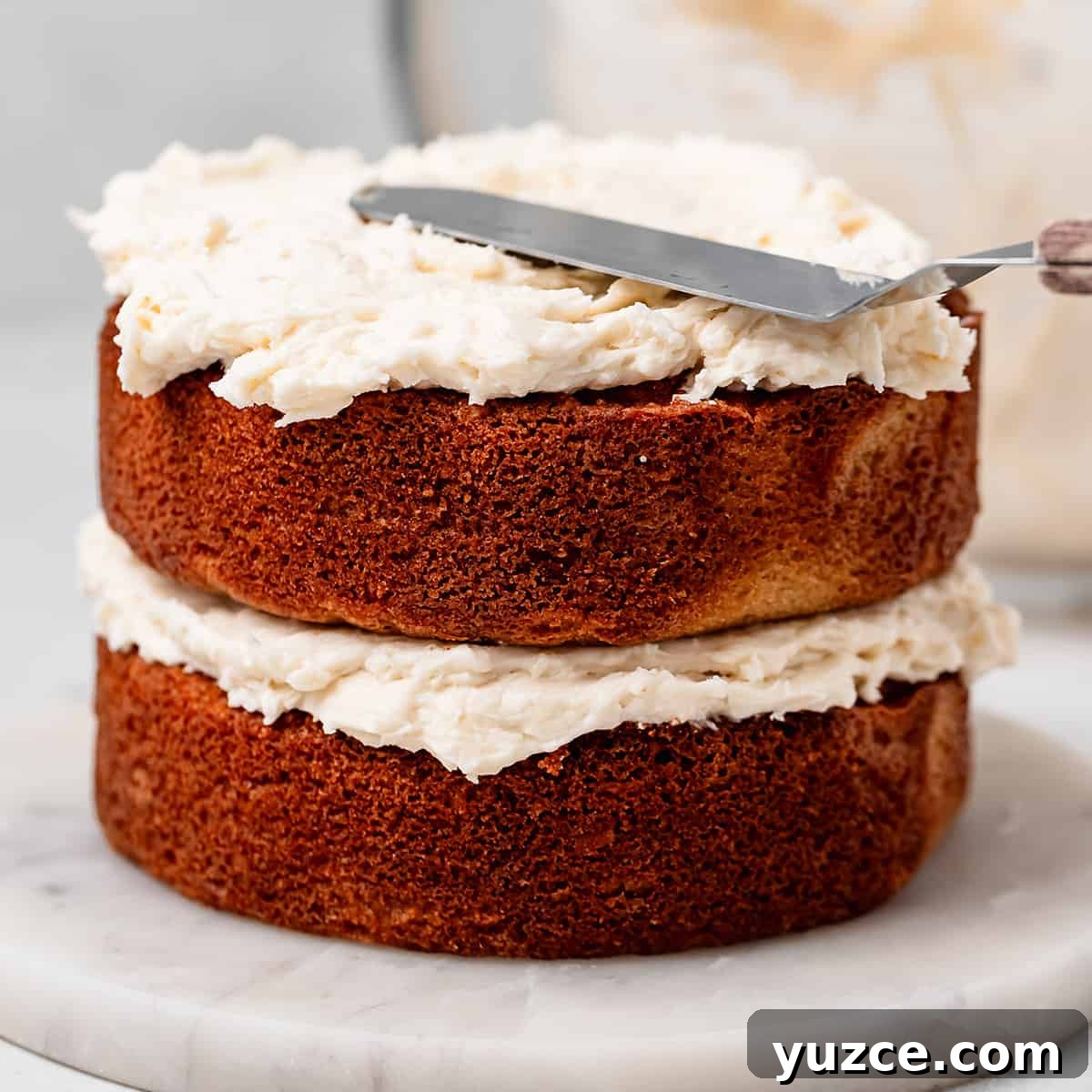 Moist Coconut Layer Cake Recipe 15 frosting a Coconut Cake with coconut frosting