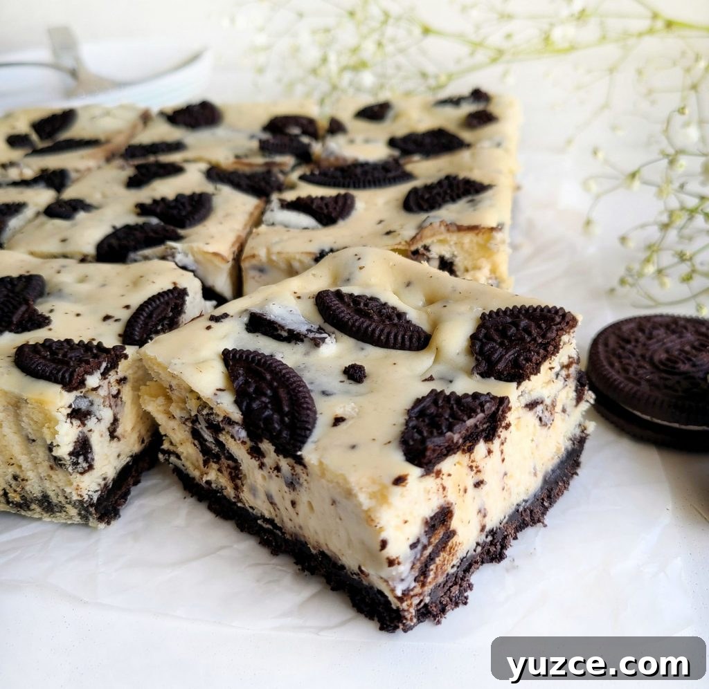 oreo cheesecake bars