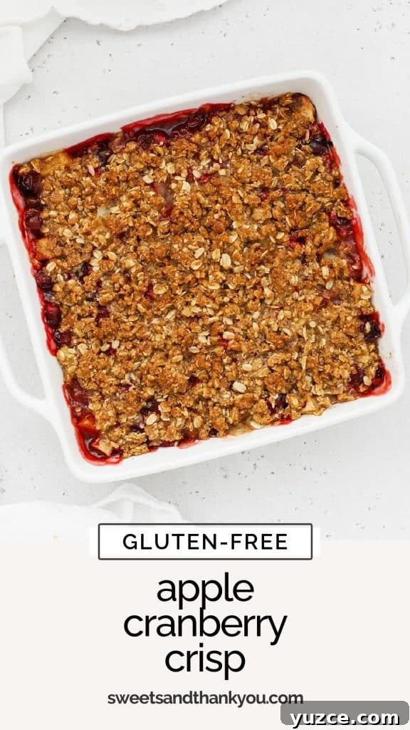 Sugared Cranberries Recipe: Simple Steps for Sparkling Cranberry Garnish 14 pan of bubbling gluten-free apple cranberry crisp