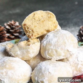 Buttery hazelnut snowball cookies