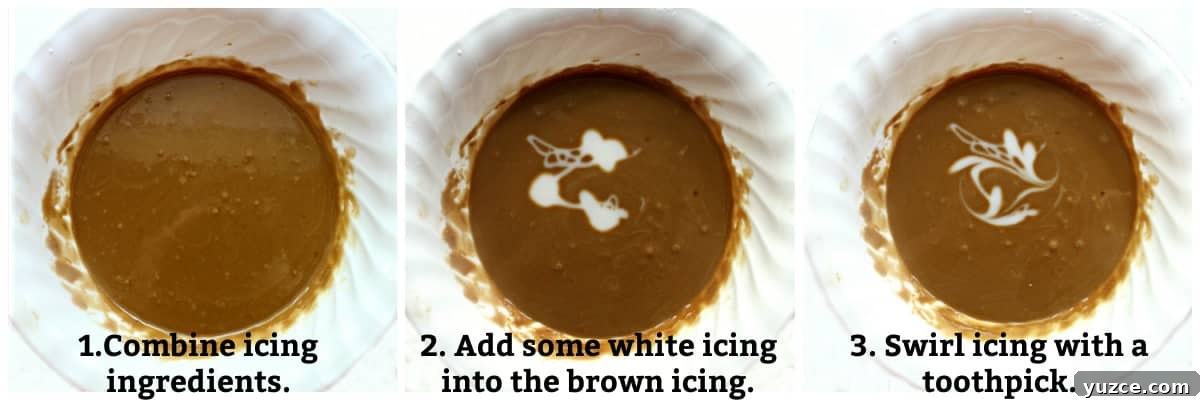 Crispy Coffee Cookies Recipe for Rich, Homemade Flavor 6 Icing instructions: combine ingredients, add some white icing to the coffee icing, swirl minimally with toothpick.