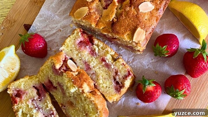 Strawberry and Lemon Loaf Cake