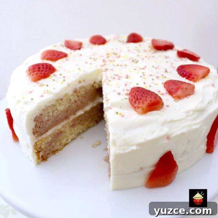 Strawberry Vanilla Layer Cake Recipe for Moist, Flavorful Dessert 3 Strawberry and Vanilla Cake. A soft and moist cake bursting with delicious strawberry and vanilla flavors.