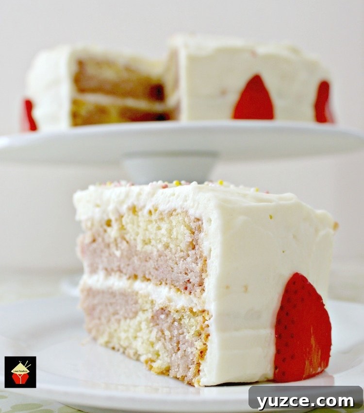 Strawberry Vanilla Layer Cake Recipe for Moist, Flavorful Dessert 4 Strawberry and Vanilla Cake. A soft and moist cake bursting with delicious strawberry and vanilla flavors.